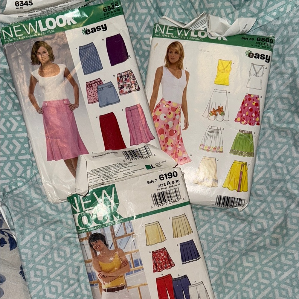 New Look Women's Red Midi Skirt sewing pattern bundle